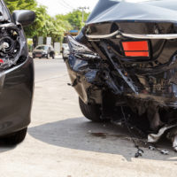 Car crash accident on street Car crash accident on street