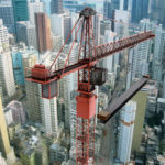 Big crane in a construction site Big crane in a construction site