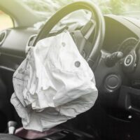 airbag exploded at a car accident,Car Crash air bag